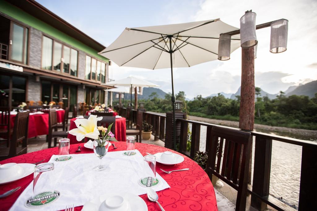 Thavisouk Riverside Hotel Vang Vieng Zewnętrze zdjęcie