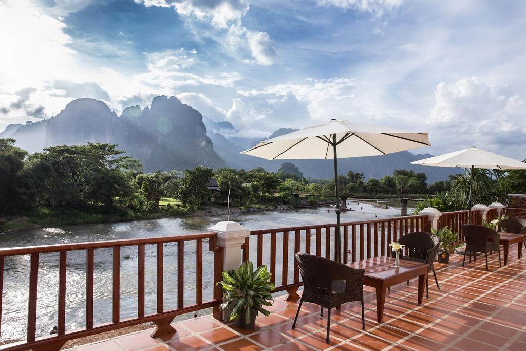 Thavisouk Riverside Hotel Vang Vieng Zewnętrze zdjęcie
