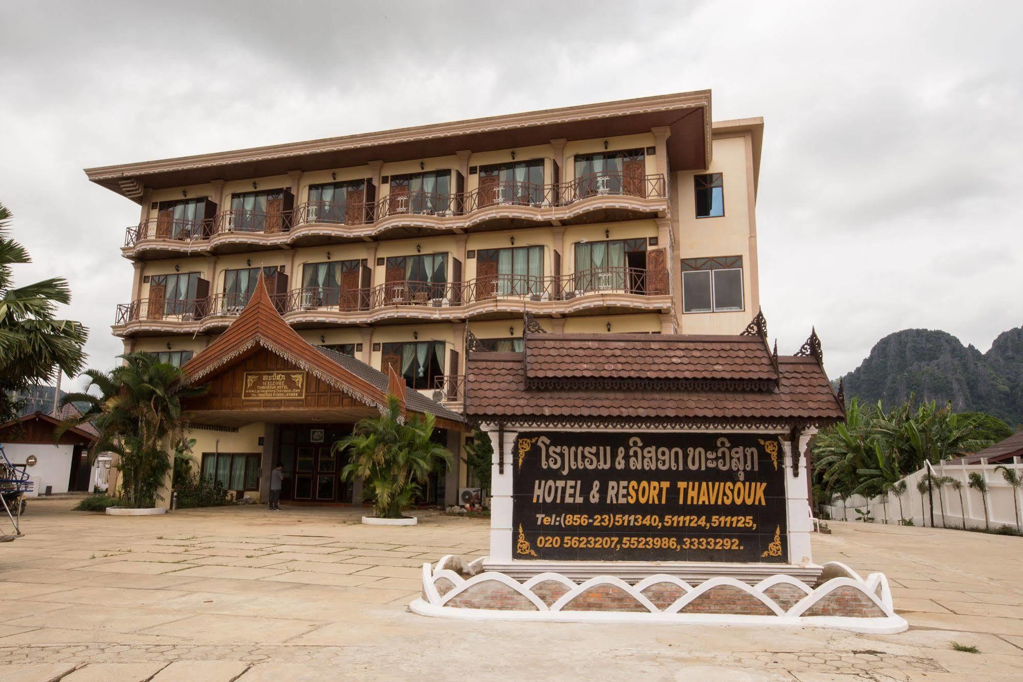Thavisouk Riverside Hotel Vang Vieng Zewnętrze zdjęcie