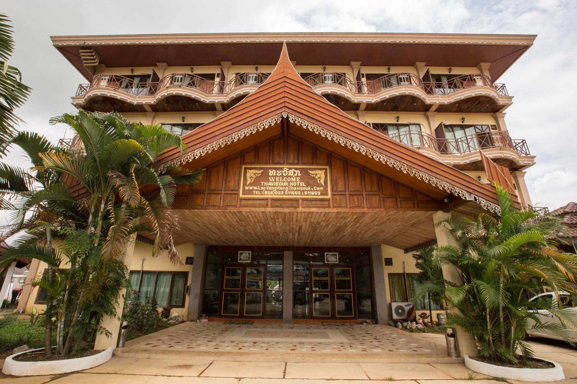 Thavisouk Riverside Hotel Vang Vieng Zewnętrze zdjęcie